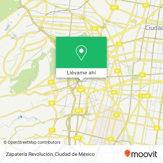 Mapa de Zapatería Revolución, José Martí Tacubaya 11870 Miguel Hidalgo, Distrito Federal