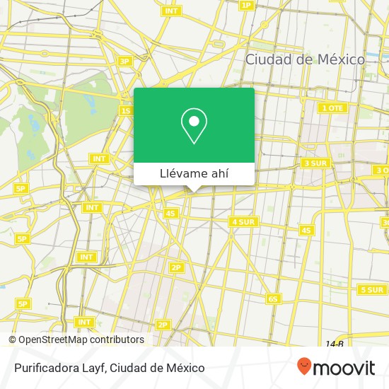 Mapa de Purificadora Layf, Obrero Mundial Piedad Narvarte 03000 Benito Juárez, Distrito Federal