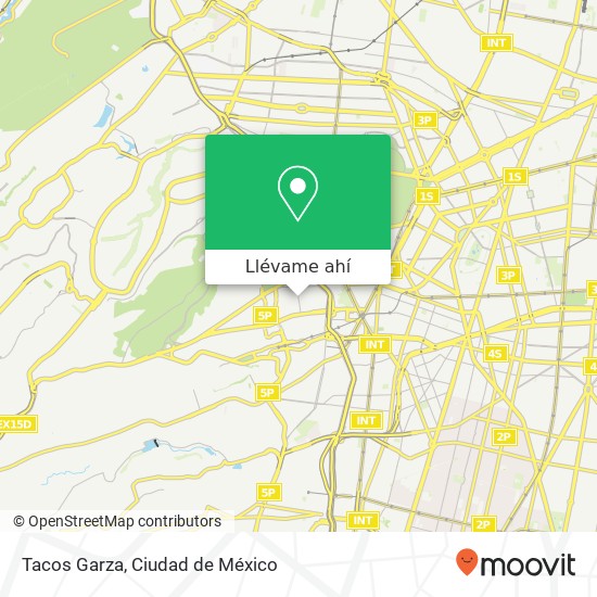 Mapa de Tacos Garza, Calle Ex-Arzobispado Daniel Garza 11830 Miguel Hidalgo, Distrito Federal