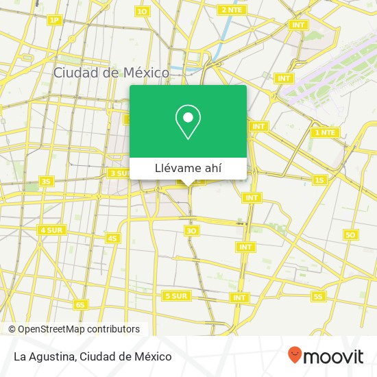 Mapa de La Agustina, Azúcar 210 La Cruz 08310 Iztacalco, Distrito Federal