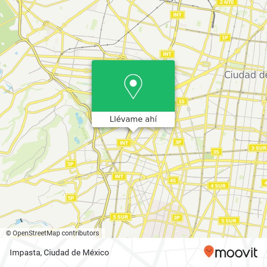 Mapa de Impasta, Zamora 172 Condesa 06140 Cuauhtémoc, Ciudad de México