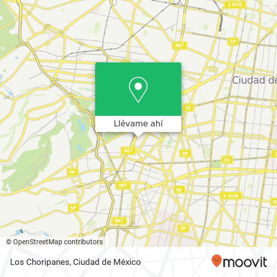 Mapa de Los Choripanes, Avenida Vicente Suárez Condesa 06140 Cuauhtémoc, Distrito Federal