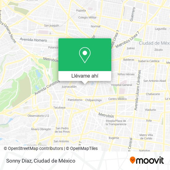 Mapa de Sonny Díaz