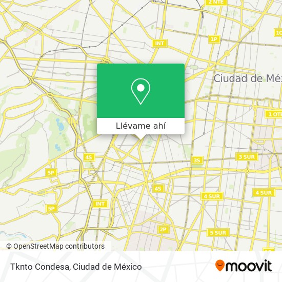 Mapa de Tknto Condesa