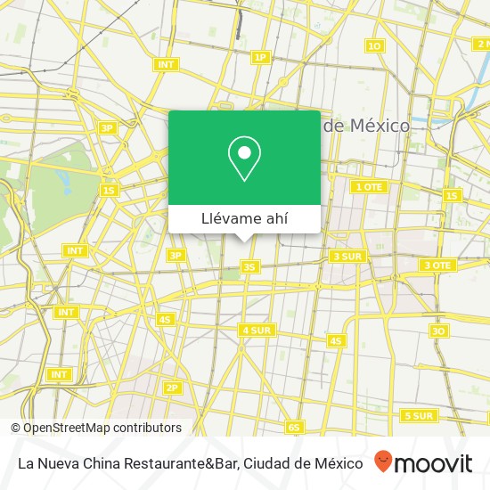 Mapa de La Nueva China Restaurante&Bar, Doctor Jiménez 286 Doctores 06720 Cuauhtémoc, Ciudad de México