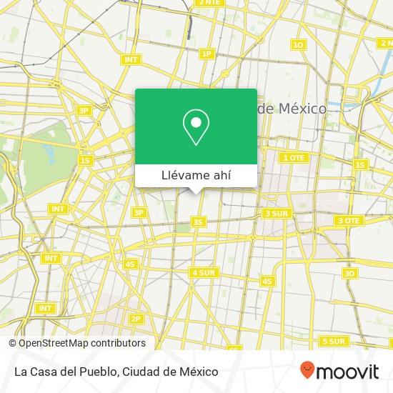 Mapa de La Casa del Pueblo, Doctor Jiménez 246 Doctores 06720 Cuauhtémoc, Distrito Federal