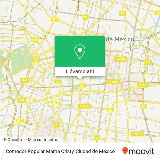 Mapa de Comedor Popular Mamá Cristy, Doctor Jiménez Doctores 06720 Cuauhtémoc, Distrito Federal