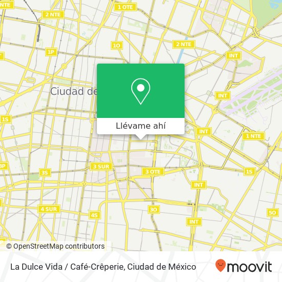 Mapa de La Dulce Vida / Café-Crêperie, Calle 1917 46 del Parque 15960 Venustiano Carranza, Ciudad de México