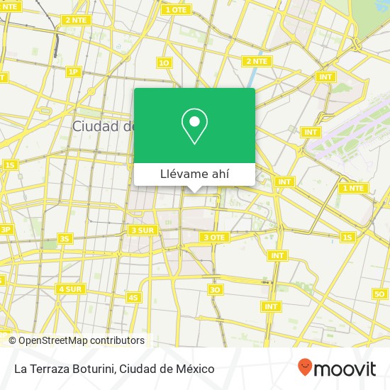 Mapa de La Terraza Boturini, Lorenzo Boturini del Parque 15960 Venustiano Carranza, Ciudad de México