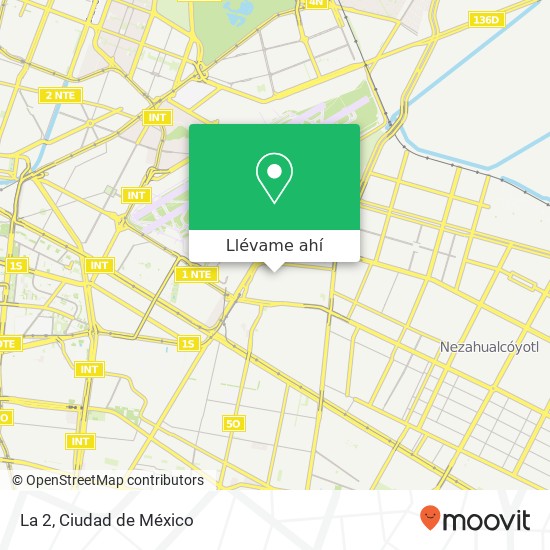 Mapa de La 2, Avenida Texcoco 82 Pantitlán 08100 Iztacalco, Ciudad de México