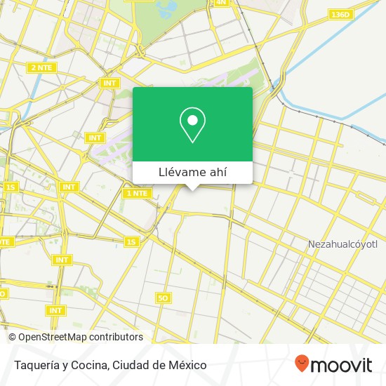 Mapa de Taquería y Cocina, Calle 2 Pantitlán 08100 Iztacalco, Distrito Federal