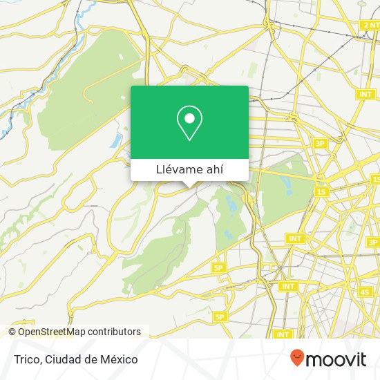 Mapa de Trico, Monte Athos Lomas de Chapultepec 11000 Miguel Hidalgo, Distrito Federal