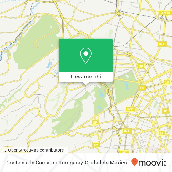 Mapa de Cocteles de Camarón Iturrigaray, Iturrigaray Lomas de Chapultepec 11000 Miguel Hidalgo, Ciudad de México