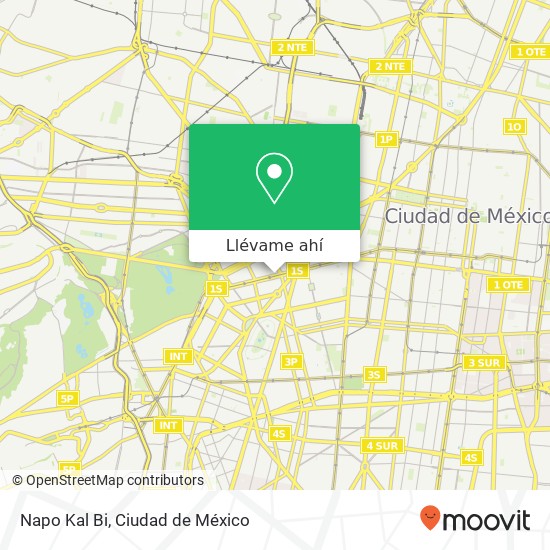 Mapa de Napo Kal Bi, Calle Liverpool Juárez 06600 Cuauhtémoc, Distrito Federal