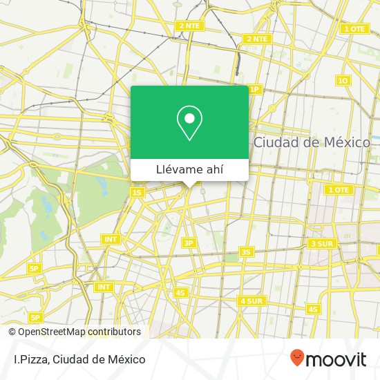 Mapa de I.Pizza, Metrobus 1 Roma Norte 06700 Cuauhtémoc, Ciudad de México