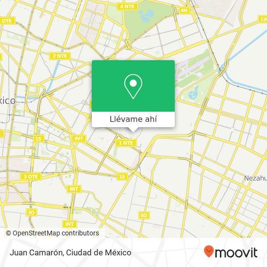 Mapa de Juan Camarón, Aeropuerto Inter B Juárez 15620 Venustiano Carranza, Ciudad de México