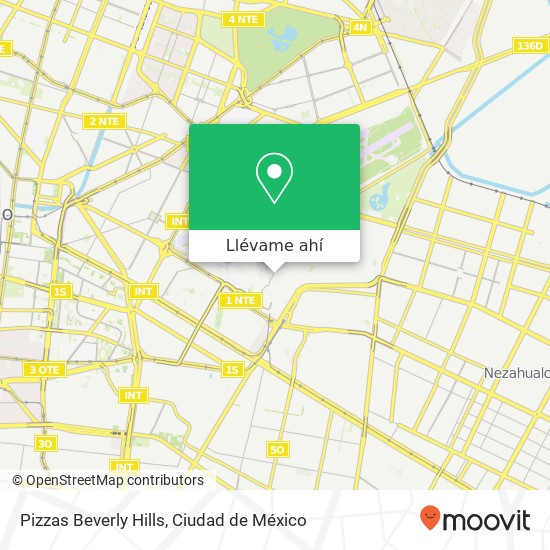 Mapa de Pizzas Beverly Hills, Adolfo López Mateos Adolfo López Mateos 15670 Venustiano Carranza, Distrito Federal