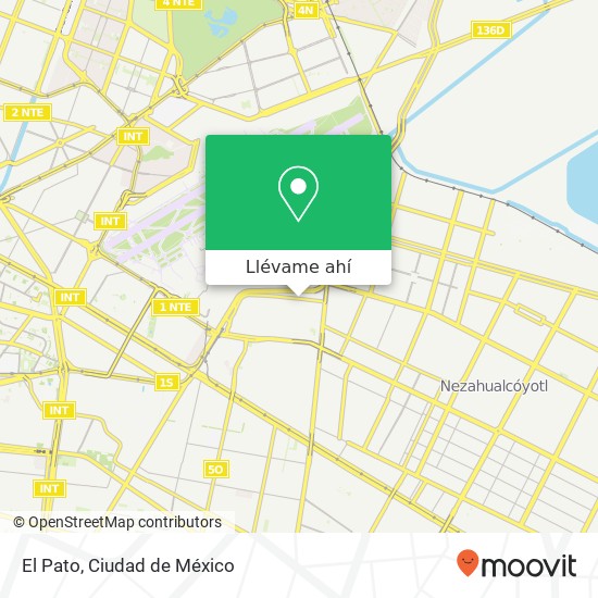Mapa de El Pato, Avenida Prosperidad Pantitlán 08100 Iztacalco, Distrito Federal