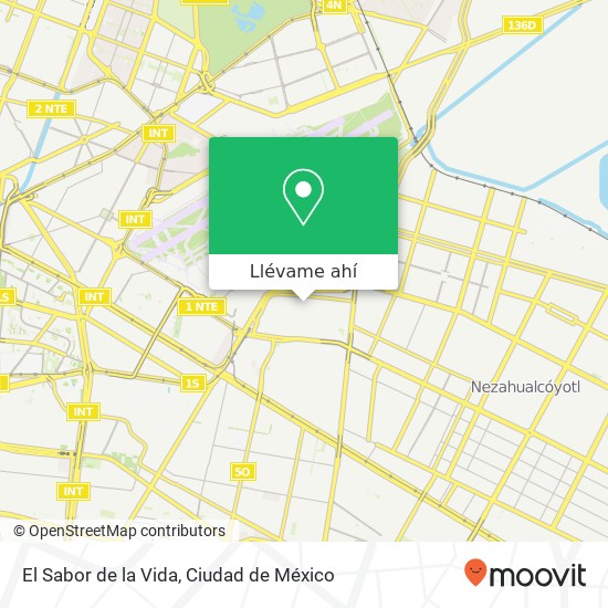 Mapa de El Sabor de la Vida, Calle 3 Pantitlán 08100 Iztacalco, Ciudad de México