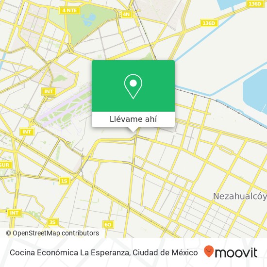Mapa de Cocina Económica La Esperanza, Coxcox El Arenal 2da Secc 15680 Venustiano Carranza, Distrito Federal
