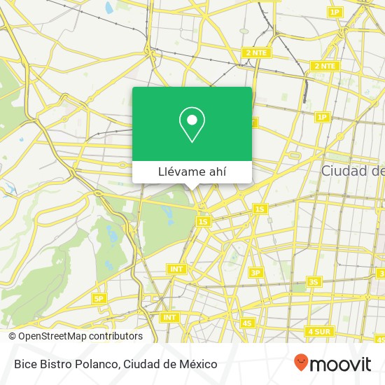 Mapa de Bice Bistro Polanco, Calzada General Mariano Escobedo 700 Nueva Anzures 11590 Miguel Hidalgo, Ciudad de México
