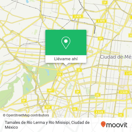 Mapa de Tamales de Río Lerma y Río Misisipi, Eje 3 Poniente Colonia Cuauhtémoc 06500 Cuauhtémoc, Ciudad de México
