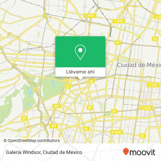 Mapa de Galería Windsor, Hamburgo Juárez 06600 Cuauhtémoc, Distrito Federal