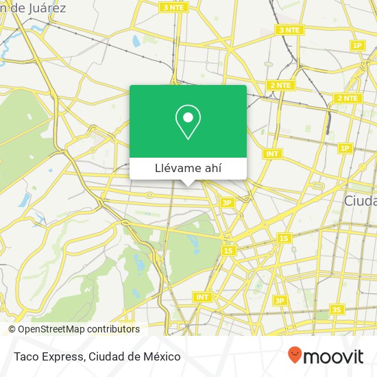 Mapa de Taco Express, Avenida Homero Chapultepec Morales 11580 Miguel Hidalgo, Distrito Federal