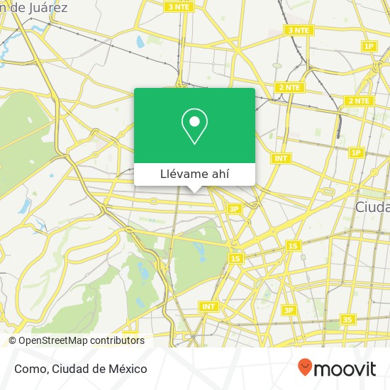 Mapa de Como, Avenida Homero 253 Chapultepec Morales 11580 Miguel Hidalgo, Ciudad de México