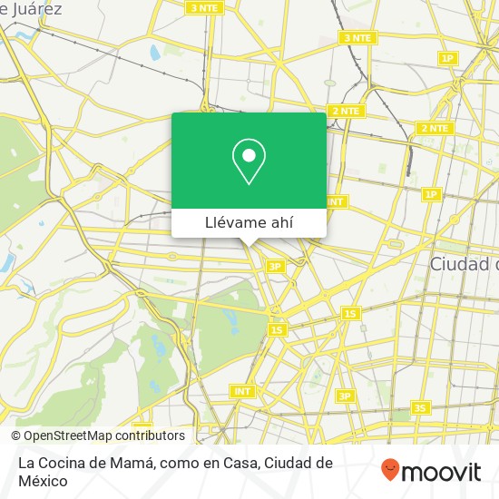 Mapa de La Cocina de Mamá, como en Casa, Euclides 14 Casa Blanca 11320 Miguel Hidalgo, Ciudad de México