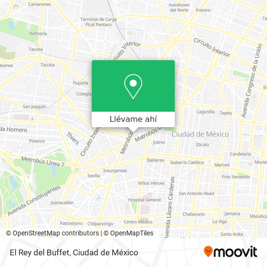 Cómo llegar a El Rey del Buffet en Azcapotzalco en Autobús o Metro?