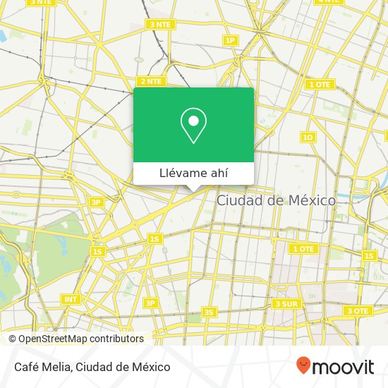 Mapa de Café Melia, Paseo de la Reforma 1 Tabacalera 06030 Cuauhtémoc, Distrito Federal