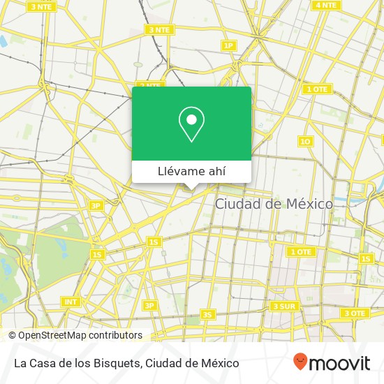 Mapa de La Casa de los Bisquets, Avenida de la República Tabacalera 06030 Cuauhtémoc, Ciudad de México