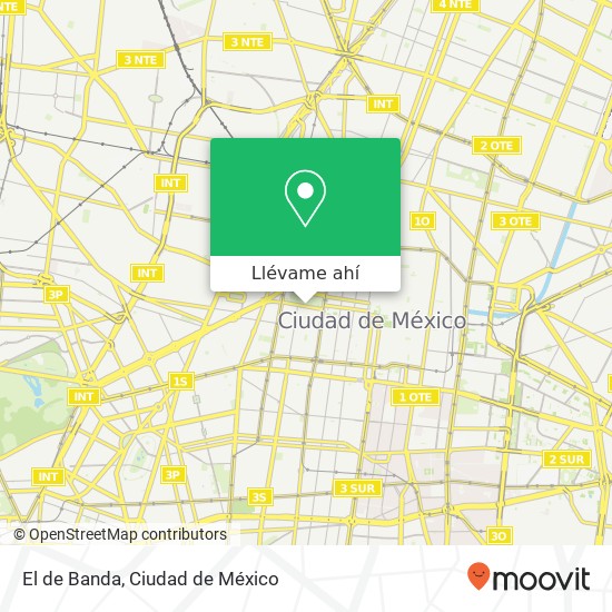 Mapa de El de Banda, Avenida Juárez Centro 06010 Cuauhtémoc, Ciudad de México