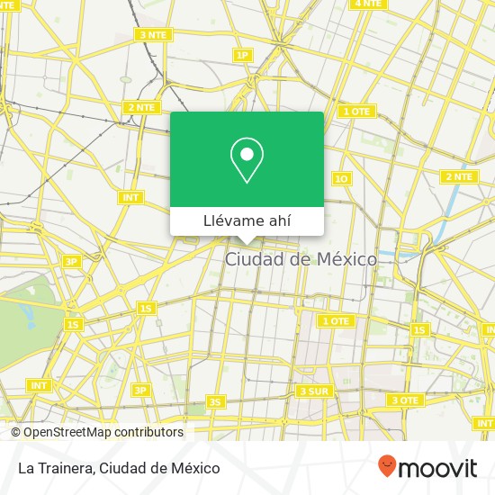Mapa de La Trainera, Avenida Juárez Centro 06010 Cuauhtémoc, Ciudad de México