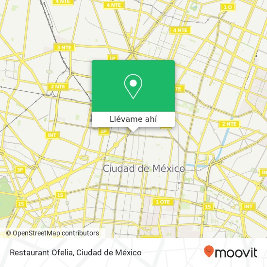 Mapa de Restaurant Ofelia, Calle de Allende Conj Hab Morelos 06200 Cuauhtémoc, Distrito Federal