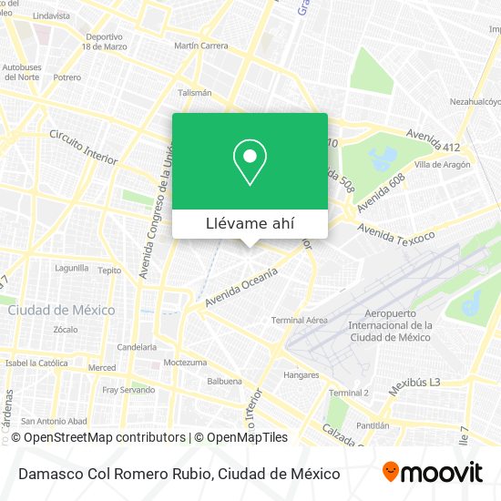 Mapa de Damasco Col Romero Rubio
