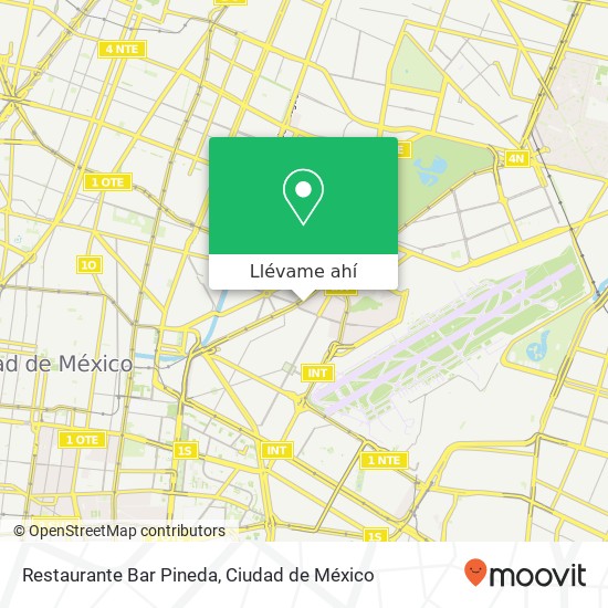 Mapa de Restaurante Bar Pineda, Norte 162 Pensador Mexicano 15510 Venustiano Carranza, Distrito Federal