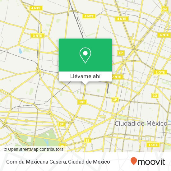 Mapa de Comida Mexicana Casera, Avenida Instituto Técnico Industrial Santa María La Ribera 06400 Cuauhtémoc, Distrito Federal