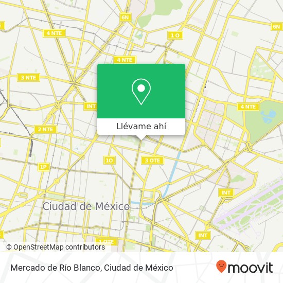 Mapa de Mercado de Río Blanco, Avenida Congreso de La Unión 91 Felipe Ángeles 15310 Venustiano Carranza, Ciudad de México