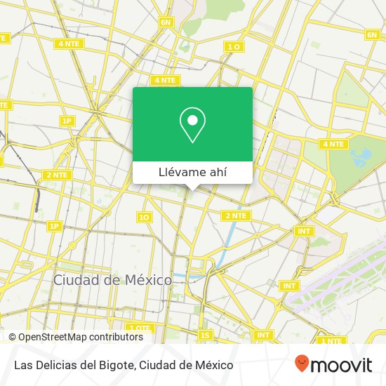 Mapa de Las Delicias del Bigote, Calle Estaño Felipe Ángeles 15310 Venustiano Carranza, Distrito Federal