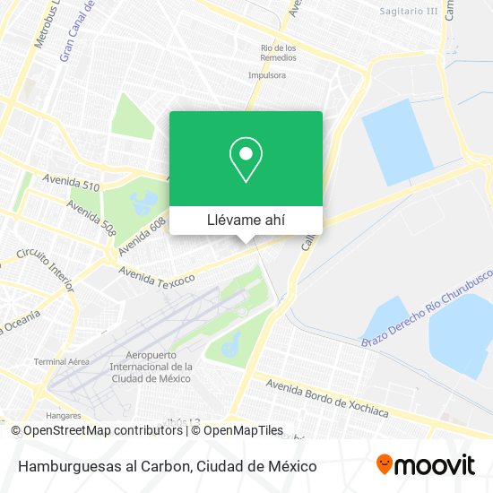 Mapa de Hamburguesas al Carbon