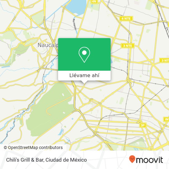 Mapa de Chili's Grill & Bar, Avenida Ingenieros Militares Industrial Naucalpan 53370 Naucalpan de Juárez, México