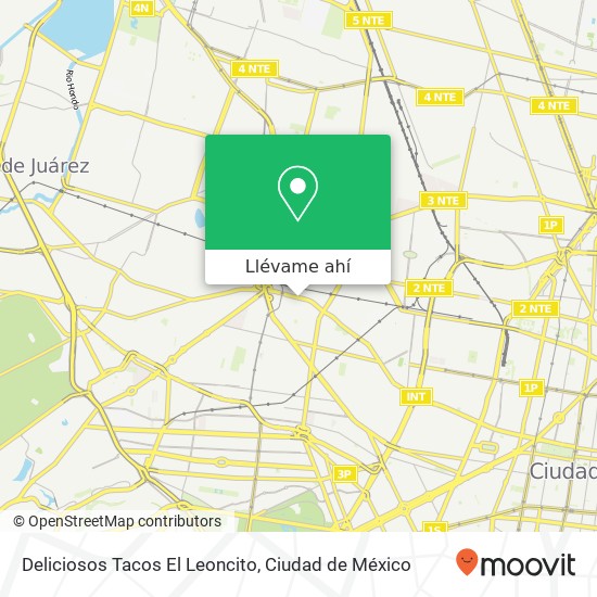 Mapa de Deliciosos Tacos El Leoncito, Calzada México Tacuba Tacuba 11410 Miguel Hidalgo, Ciudad de México