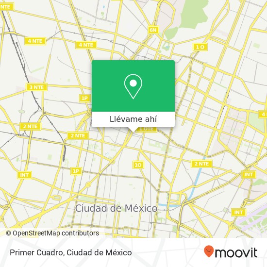 Mapa de Primer Cuadro, Calle Platino Valle Gómez 06240 Cuauhtémoc, Ciudad de México