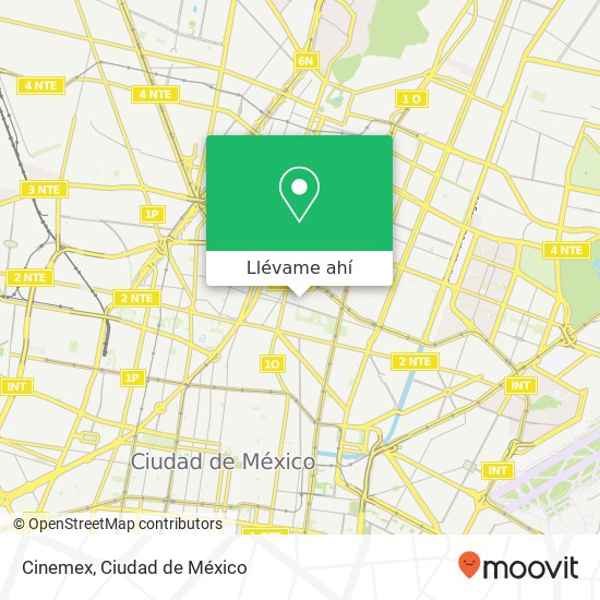 Mapa de Cinemex