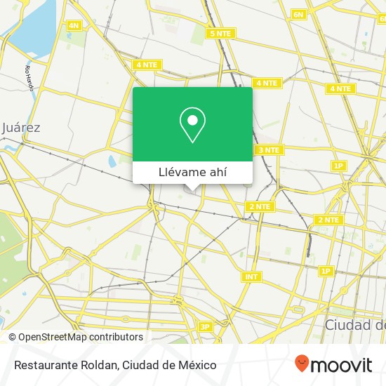 Mapa de Restaurante Roldan, Calle Maravatío Claveria 02080 Azcapotzalco, Ciudad de México