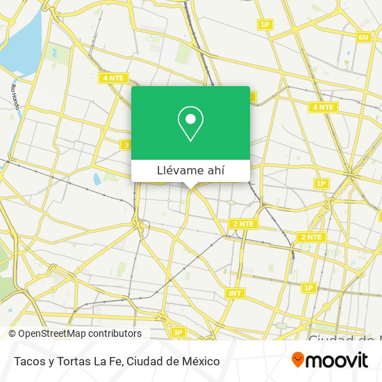 Mapa de Tacos y Tortas La Fe