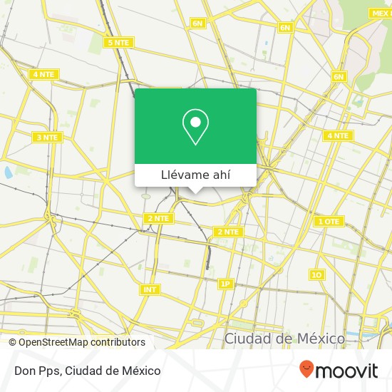 Mapa de Don Pps, Calle Ciprés El Arenal 02980 Azcapotzalco, Distrito Federal