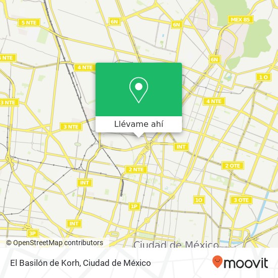 Mapa de El Basilón de Korh, Calle Zaachila La Raza 02990 Azcapotzalco, Ciudad de México